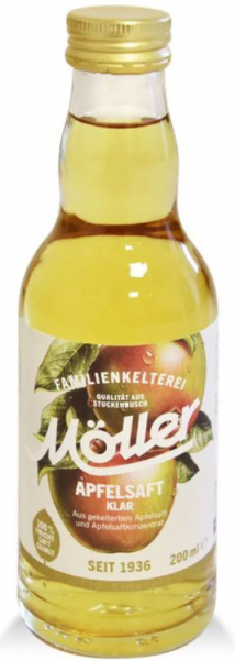 Möller Apfelsaft 24x0,2l Glas (+Pfand 5,10€)