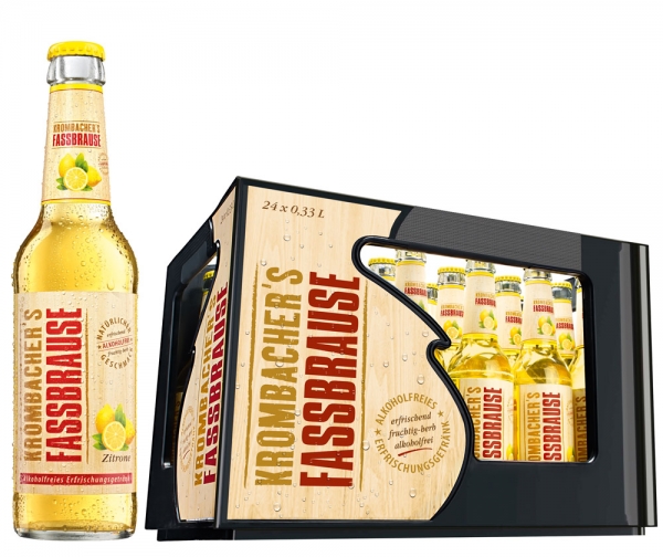 Krombacher Fassbrause Lemon 24x0,33l (+Pfand 3,42€)