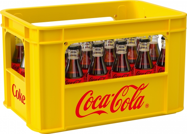 Coca Cola Zero 24x0,2l Glas (+Pfand 5,10€)