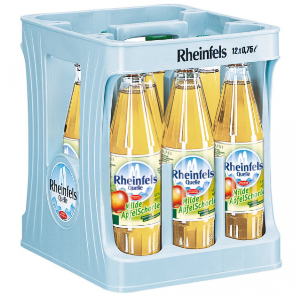 Rheinfels milde Apfelschorle 12x0,75l PET (+Pfand 3,30€)