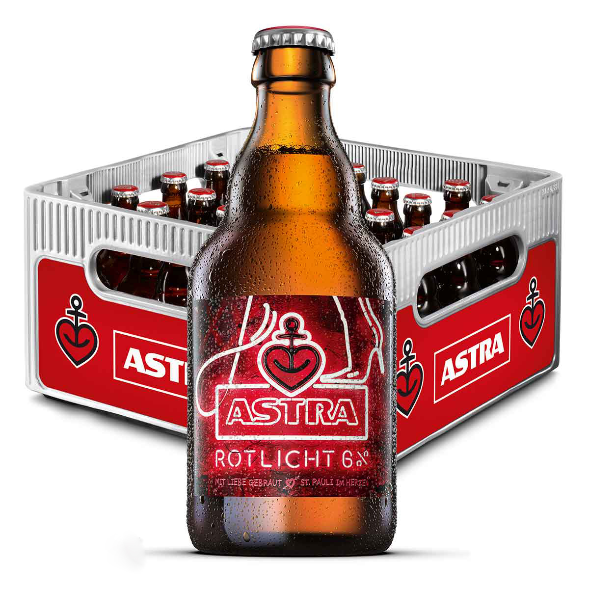 Astra Rotlicht 27x0,33l (+ Pfand 3,66€), Bier