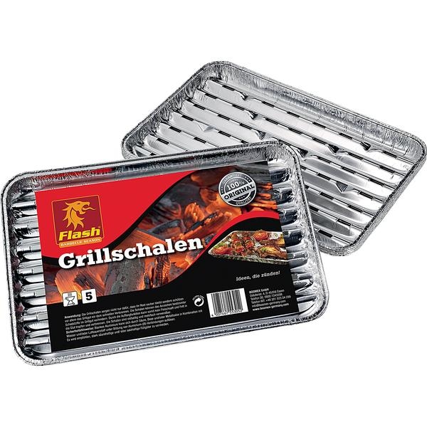 Grillschale 5er Pack Flash Grillpfanne