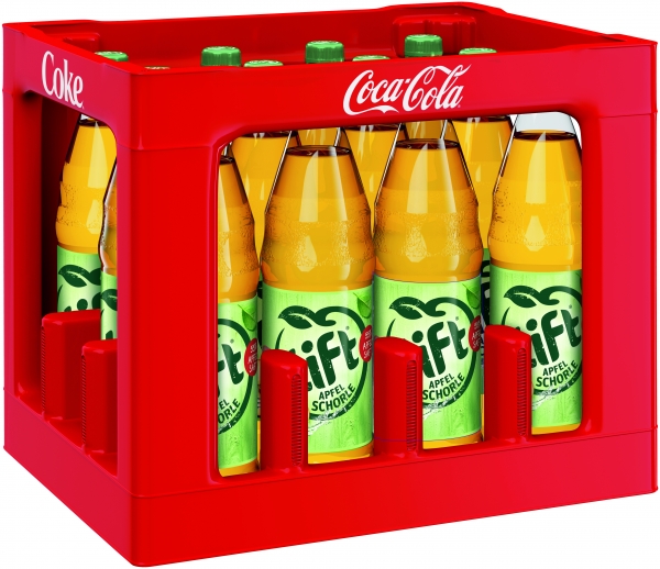 Lift Apfelschorle 12x1l PET (+Pfand 3,30€)