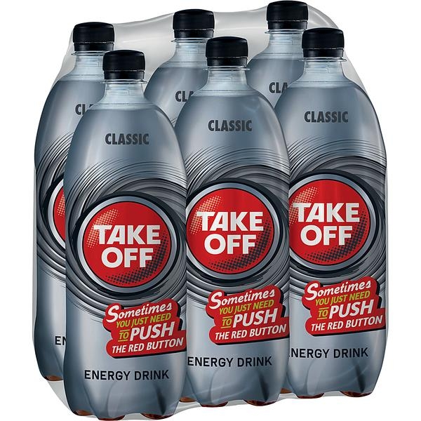 Take Off Energy Drink 6x1l Flasche (+1,50€ Pfand)