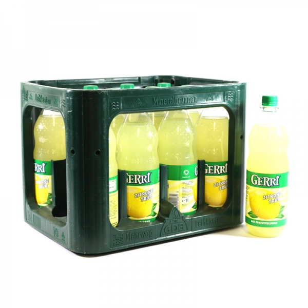 Gerri Zitrone Trüb 12x1l PET (+Pfand 3,30€)
