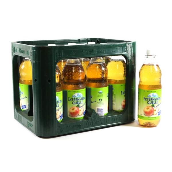 Externstein Apfelschorle 12x1l PET (+3,30€ Pfand)