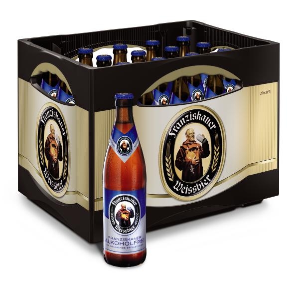 Franziskaner Weizen A.frei 20x0,5l (Pfand 3,10€)