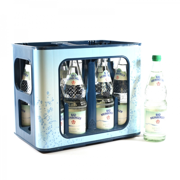 Bad Meinberger Medium 12x0,7l Glas (+Pfand 3,30€)
