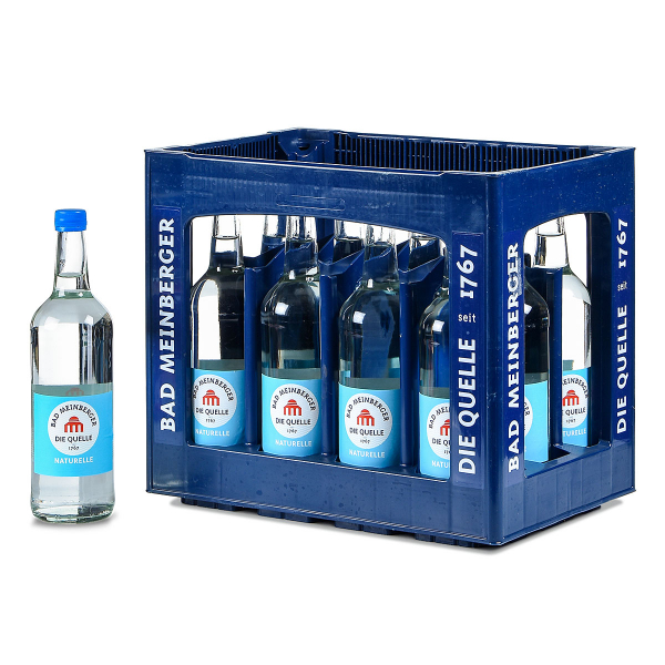 Bad Meinberger Naturelle 12x0,75l Glas (+Pfand 3,30€)