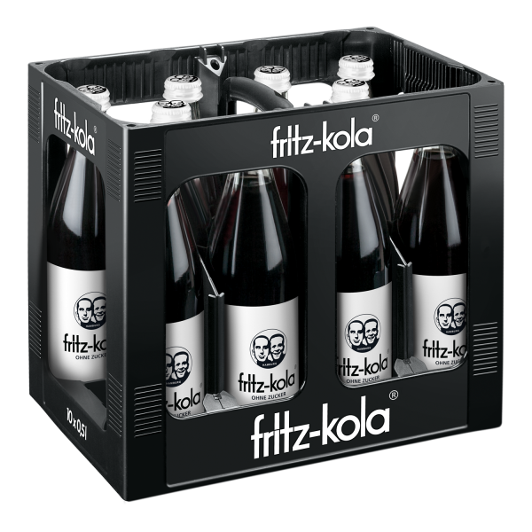 Fritz Cola ohne Zucker 10x0,5l (+3,00€ Pfand)