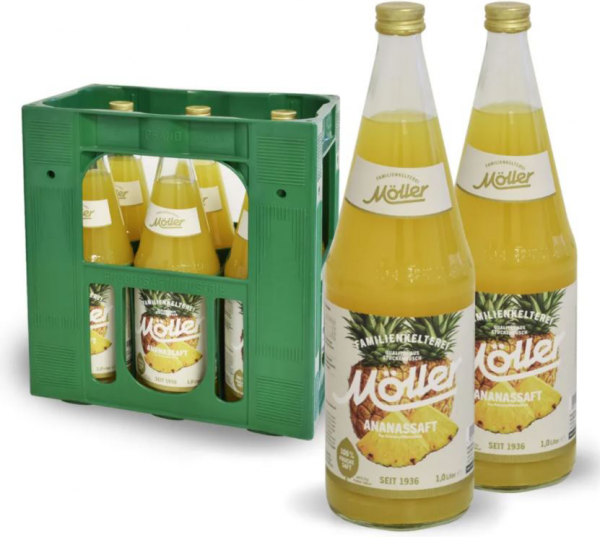 Möller Orangensaft 6x1l Glas (+Pfand 2,40€)