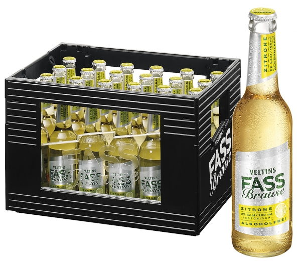 Veltins Fassbrause Zitrone 24x0,33l (+3,42€ Pfand)