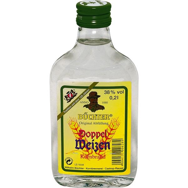 Büchter Doppelweizenkorn 38% Vol | 0,2l Flasche