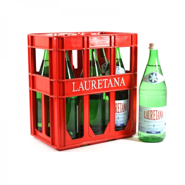 Lauretana leicht und weiches Wasser 6x1l Glas (+3,40€ Pfand)