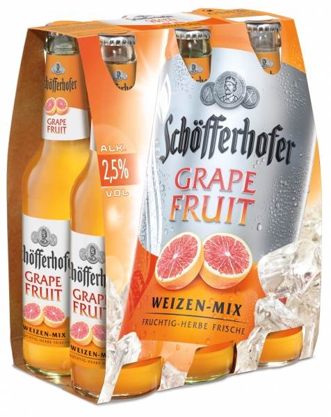 Schöfferhofer Grapefruit 6x0,33L (+ 0,48€ Pfand)