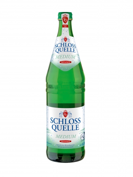 Schloß Quelle Medium 12x0,75l Glas (+3,30€ Pfand)