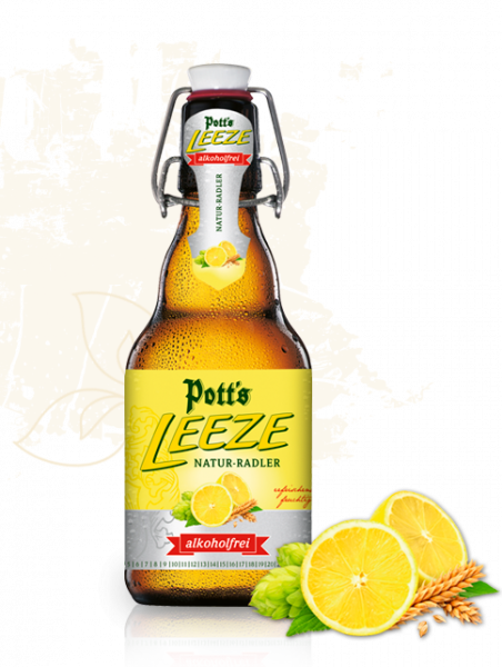 Pott´s Natur-Radler Leeze alkoholfrei 20x0,33l (+Pfand 4,50€)