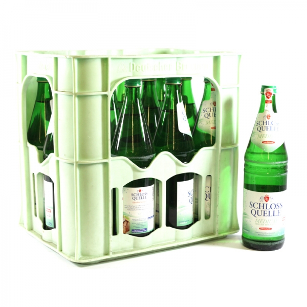 Schloß Quelle Medium 12x0,7l Glas (+3,30€ Pfand)